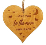 LOVE YOU wooden heart