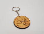 VOLLEYBALL personalised wooden keyring