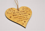 MIAU LOVE wooden heart