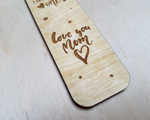 LOVE YOU MUM DAD bookmark