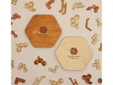 wooden jigsaw puzzle coasters