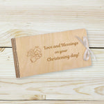 Wooden envelope - Christening