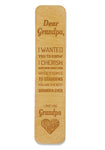 GRADPA wooden engraved bookmark